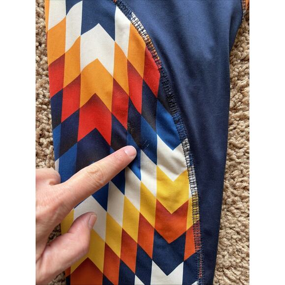 Matador Meggings Arrow Print Activewear Performance Leggings Pull On Pants Small - Picture 5 of 13